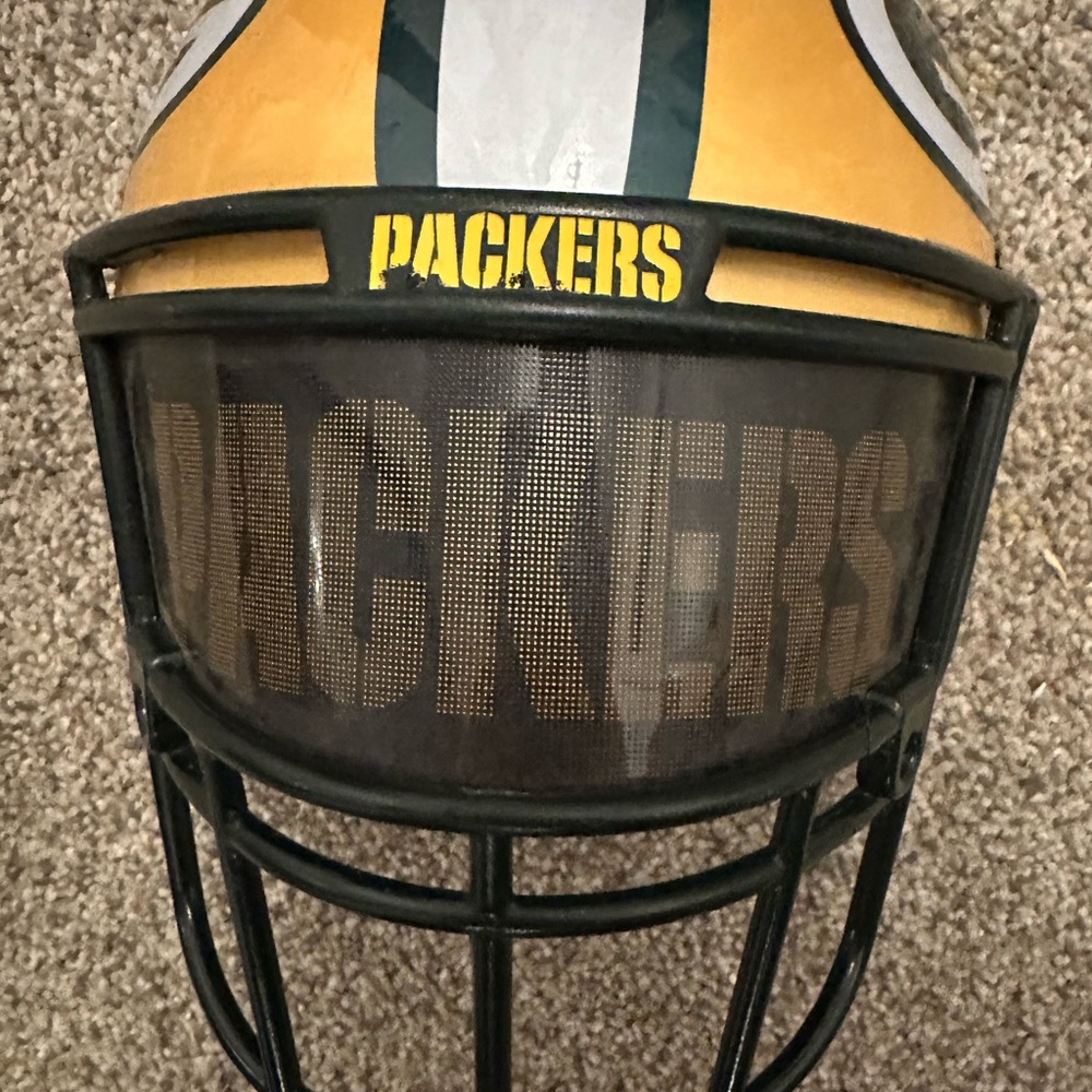 Packers Themed Decorative Helmet